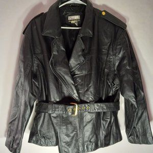 DIANE MARCO 100% Genuine Leather Motorcycle Jacket Size 2X